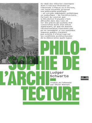 cover image of Philosophie de l'architecture
